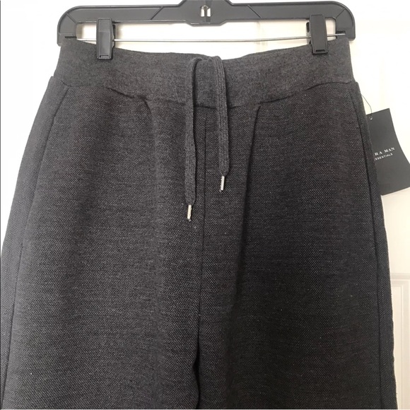 BNWT ZARA MAN ESSENTIALS SWEATPANTS JOGGERS GREY - Picture 2 of 8